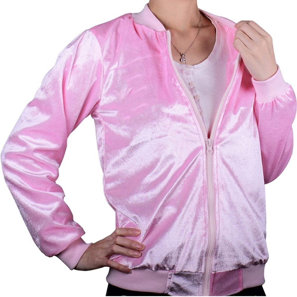 Grease Movie Pink Ladies Retro Costume Jacket Halloween Girls size 10
